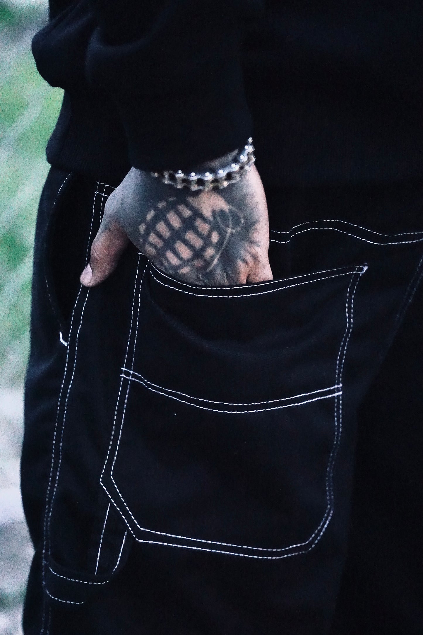 BAGGY CARPENTER TWILL SHORTS (Free Size)