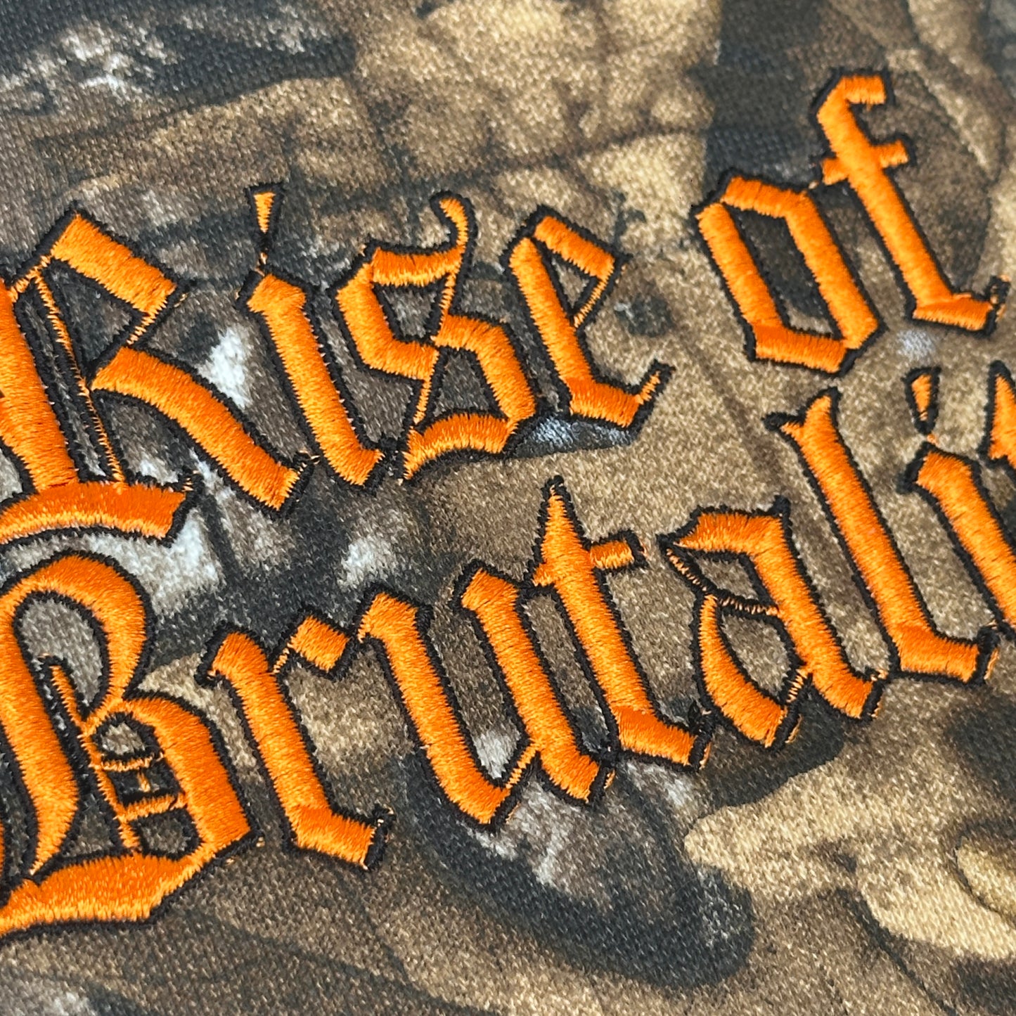 REALTREE EMBROIDERED WORDMARK RAW HEM HOODIE