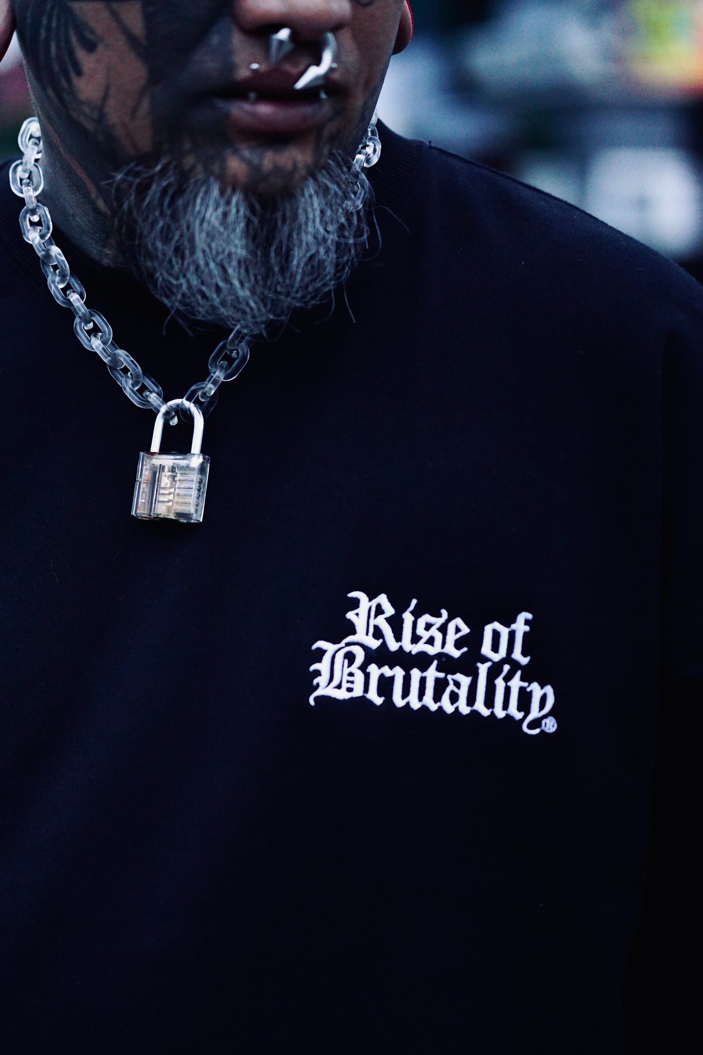 EMBROIDERED WORDMARK CREWNECK SWEATSHIRT