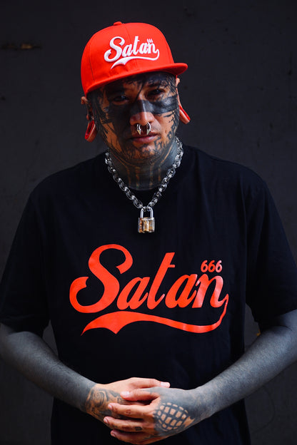 SATAN 666 BLACK TEE