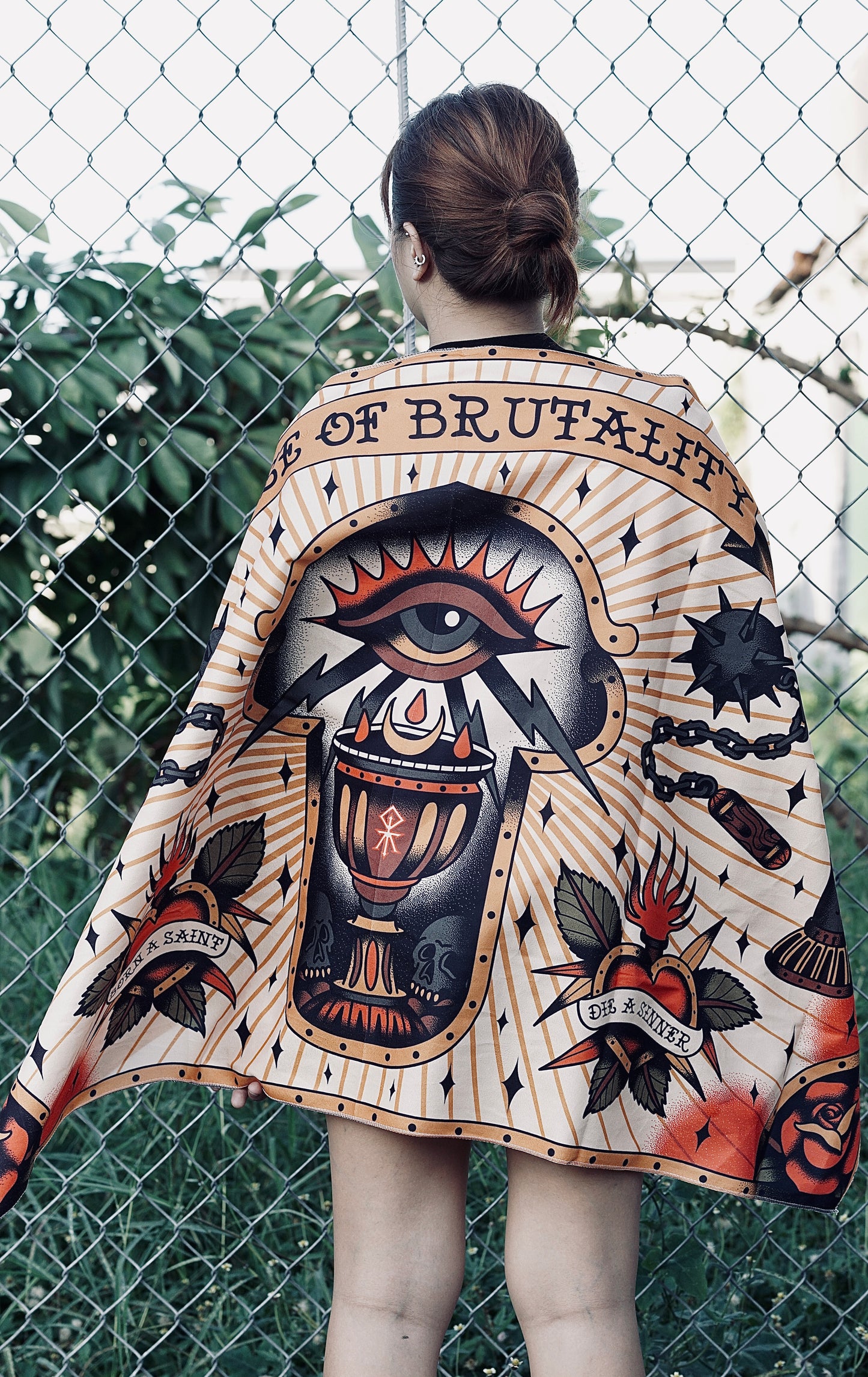 DIE A SINNER TAPESTRY