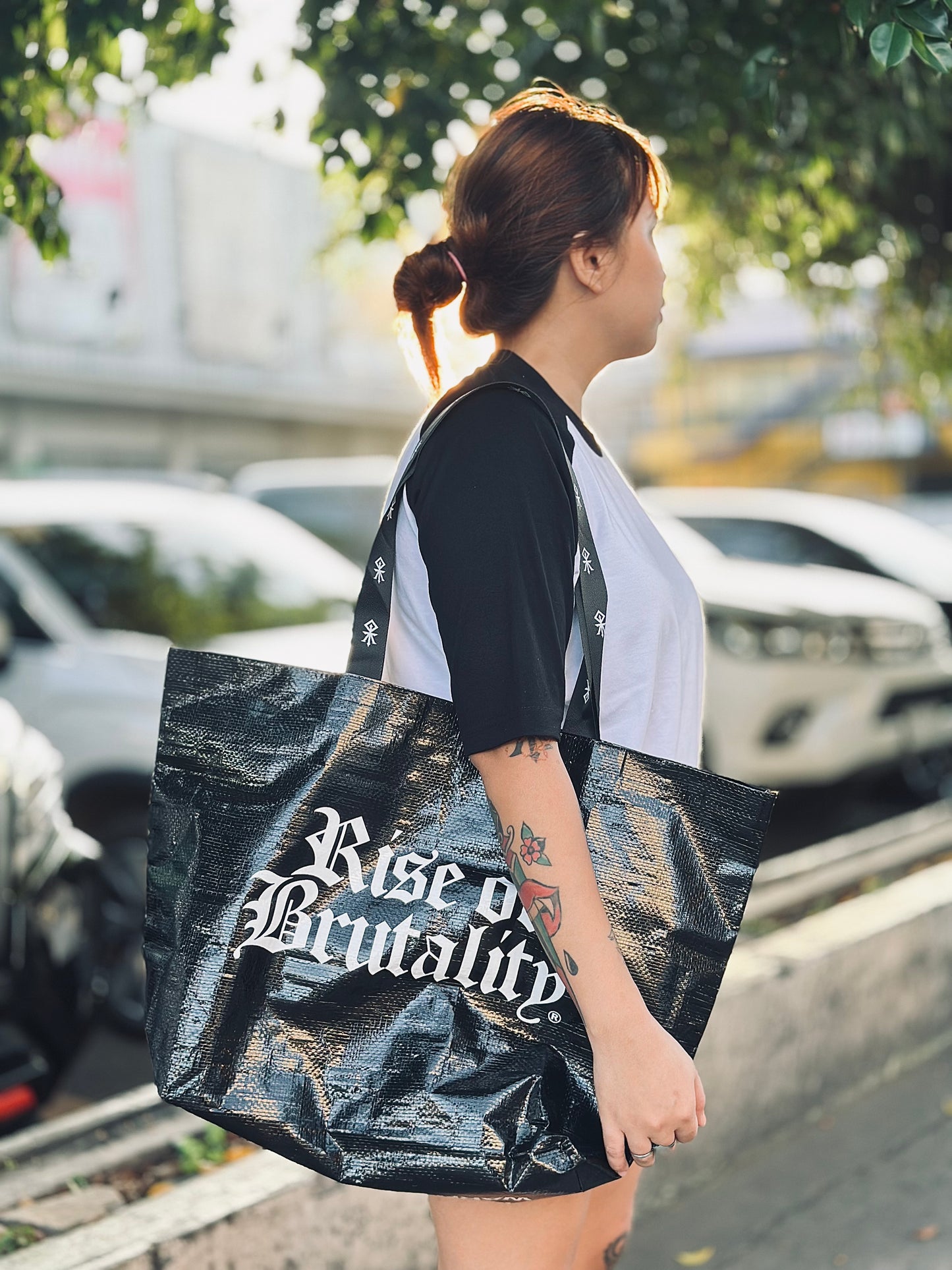 WORDMARK REUSABLE SHOPPING BAG (BLACK)