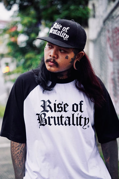 WORDMARK RAGLAN (WHITE/BLACK)