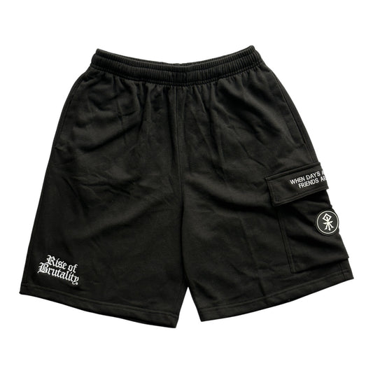 FRIENDS ARE FEW | TERRY SHORTS (BLACK)