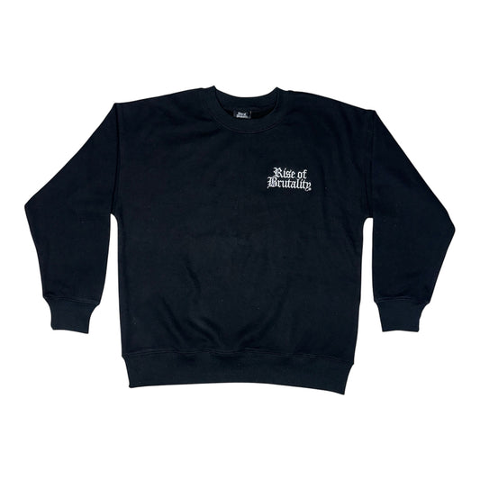 EMBROIDERED WORDMARK CREWNECK SWEATSHIRT