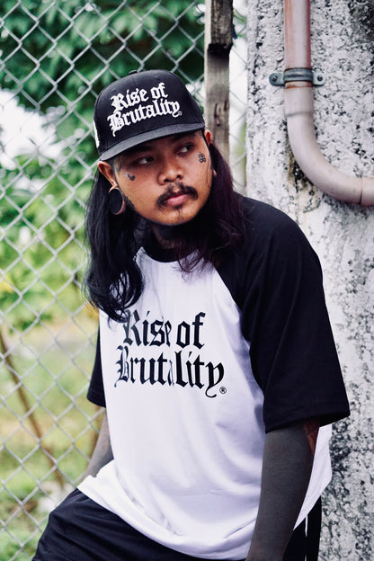 WORDMARK RAGLAN (WHITE/BLACK)