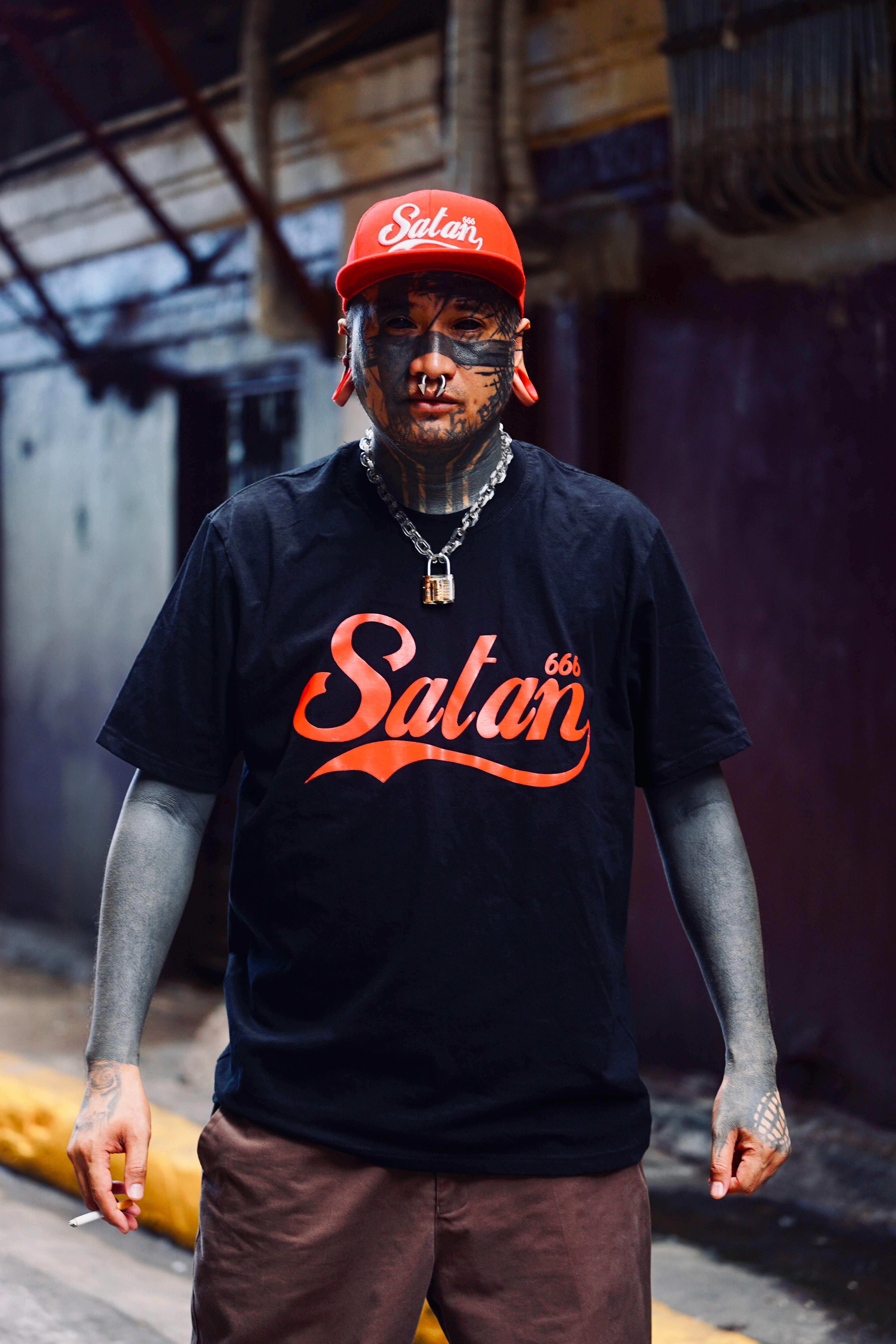 SATAN 666 BLACK TEE – RISE OF BRUTALITY CLOTHING