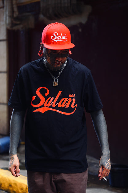SATAN 666 BLACK TEE