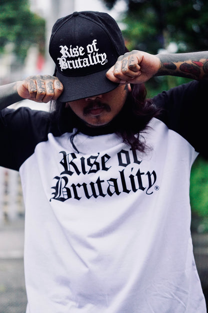 WORDMARK RAGLAN (WHITE/BLACK)