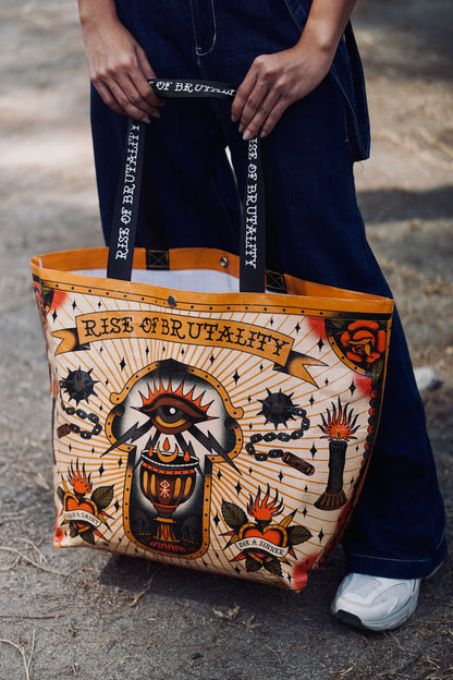 DIE A SINNER REUSABLE SHOPPING BAG