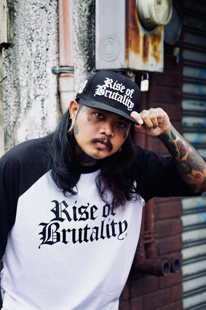 WORDMARK RAGLAN (WHITE/BLACK)