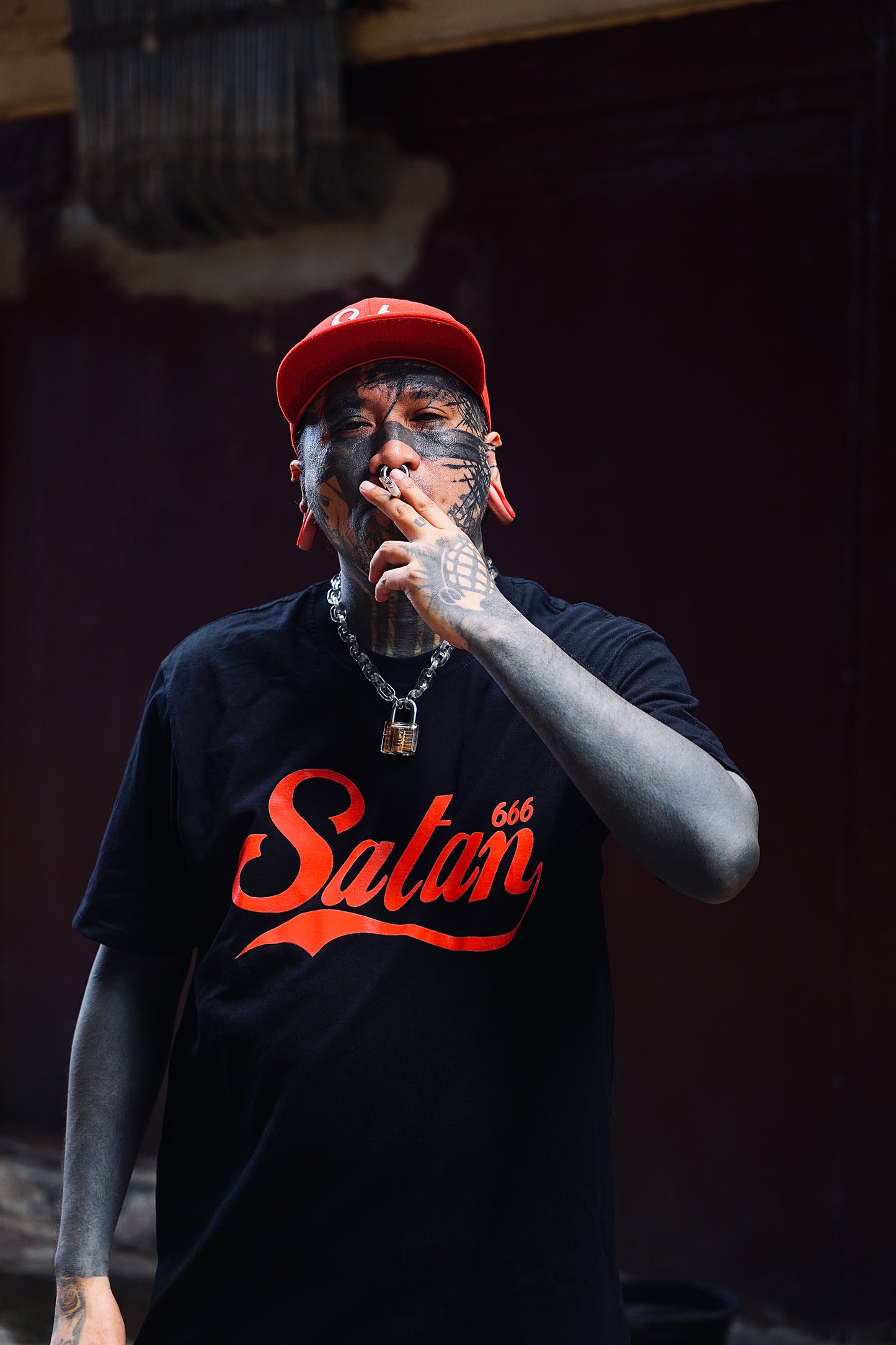 SATAN 666 BLACK TEE