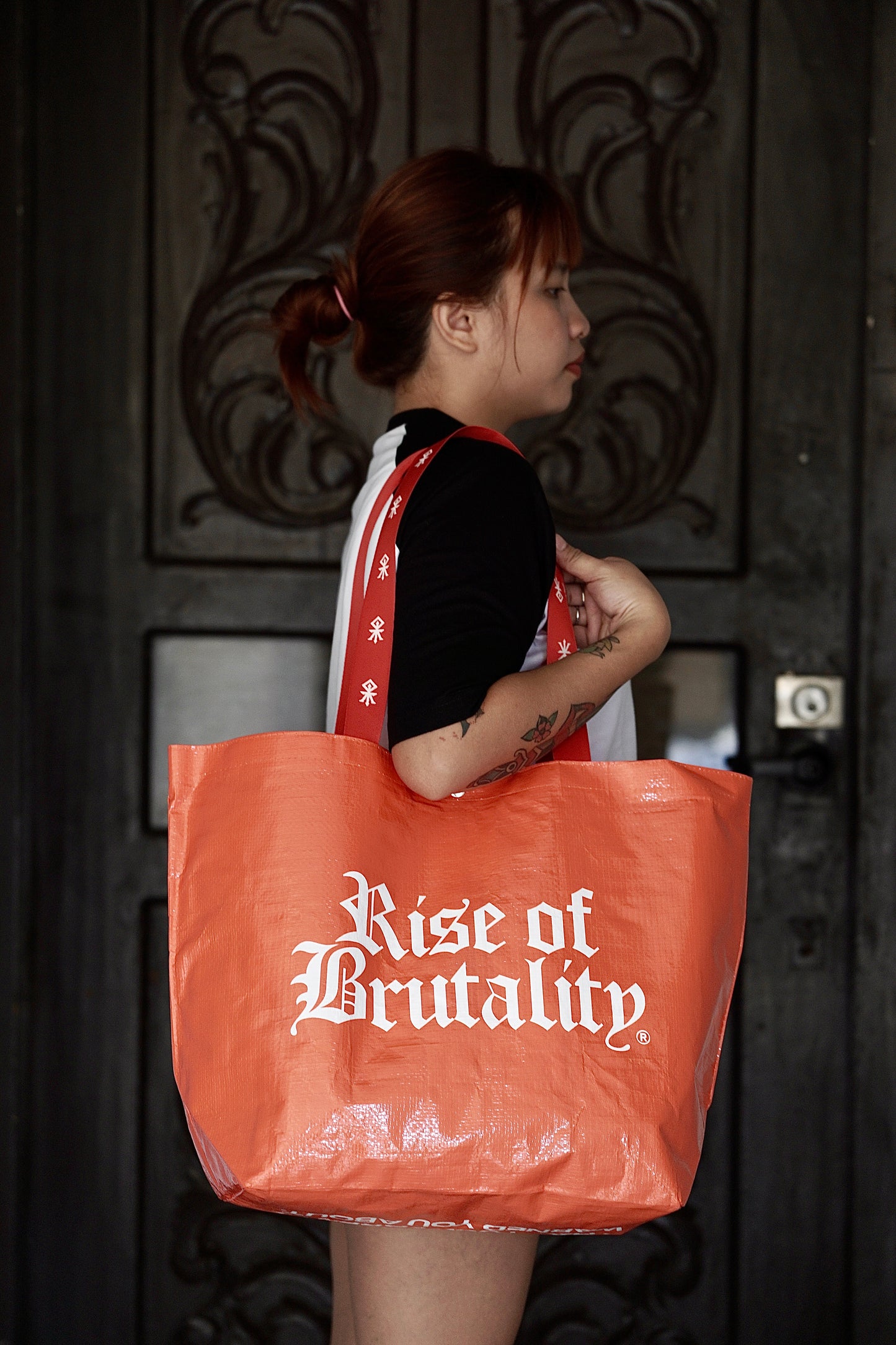 WORDMARK REUSABLE SHOPPING BAG (ORANGE)