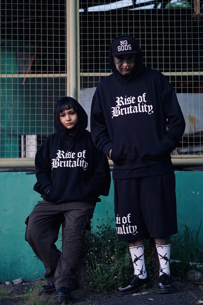 WORDMARK PULLOVER HOODIE BLACK | 400 GSM
