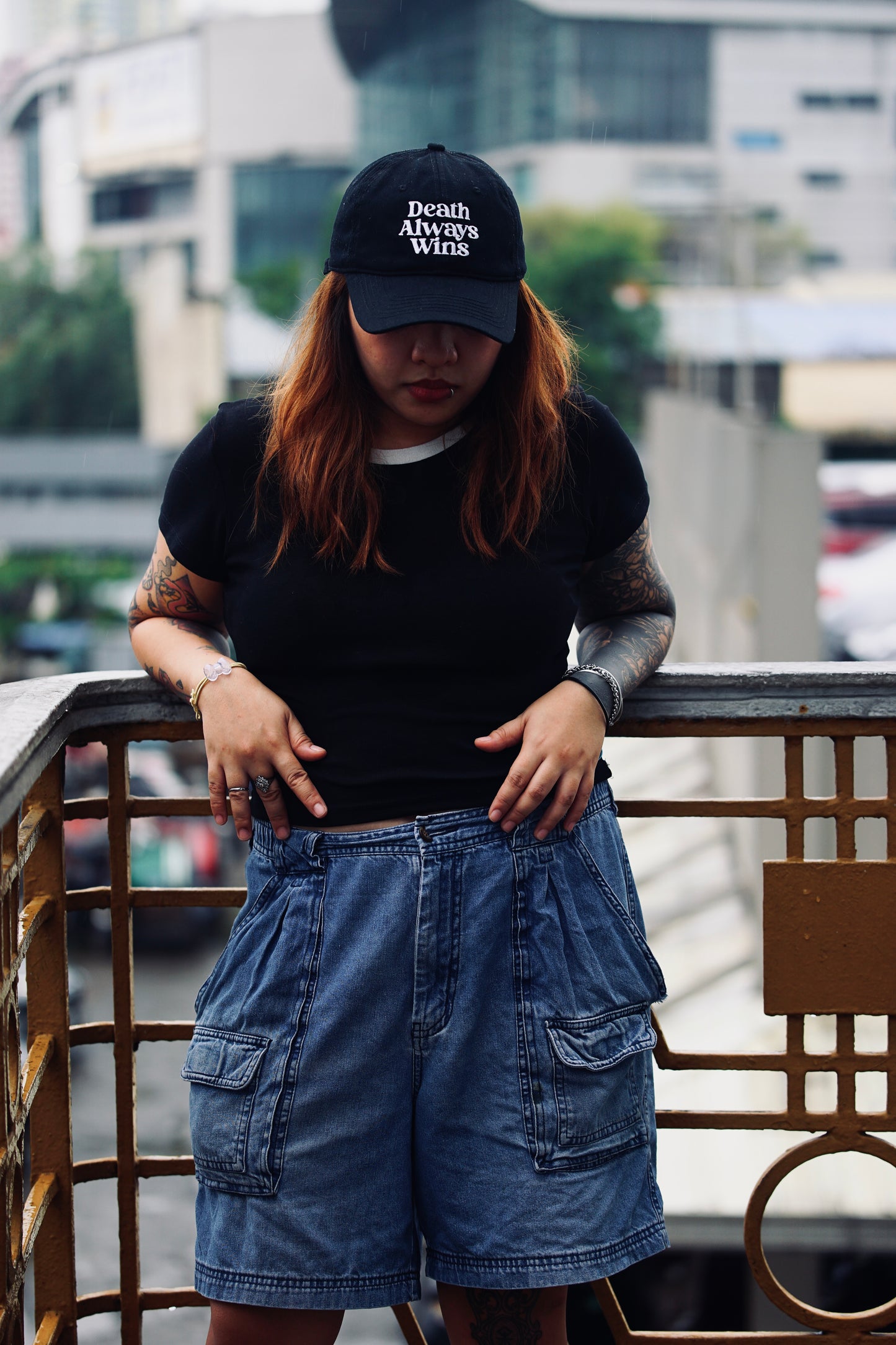 DEATH ALWAYS WINS DAD HAT