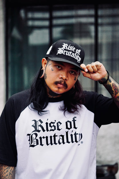 WORDMARK RAGLAN (WHITE/BLACK)