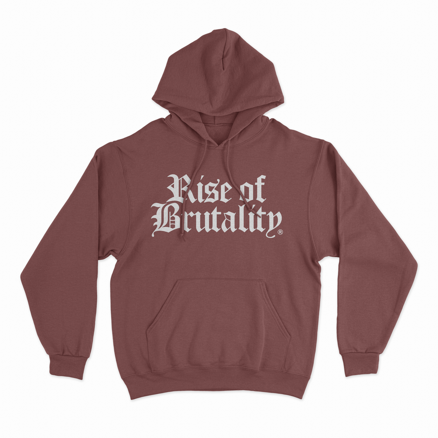 WORDMARK PULLOVER HOODIE BROWN