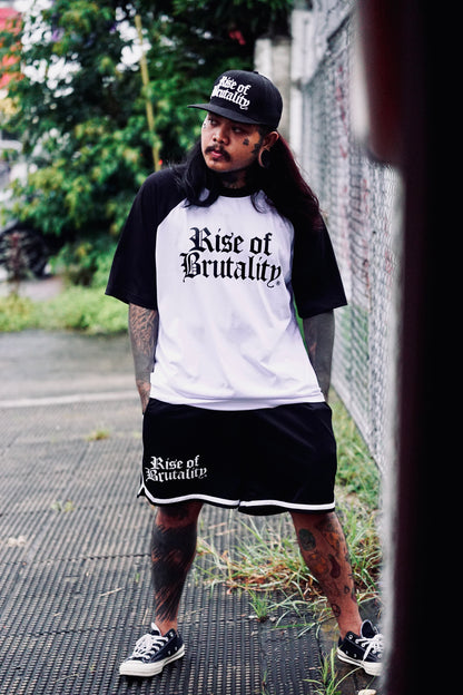WORDMARK RAGLAN (WHITE/BLACK)