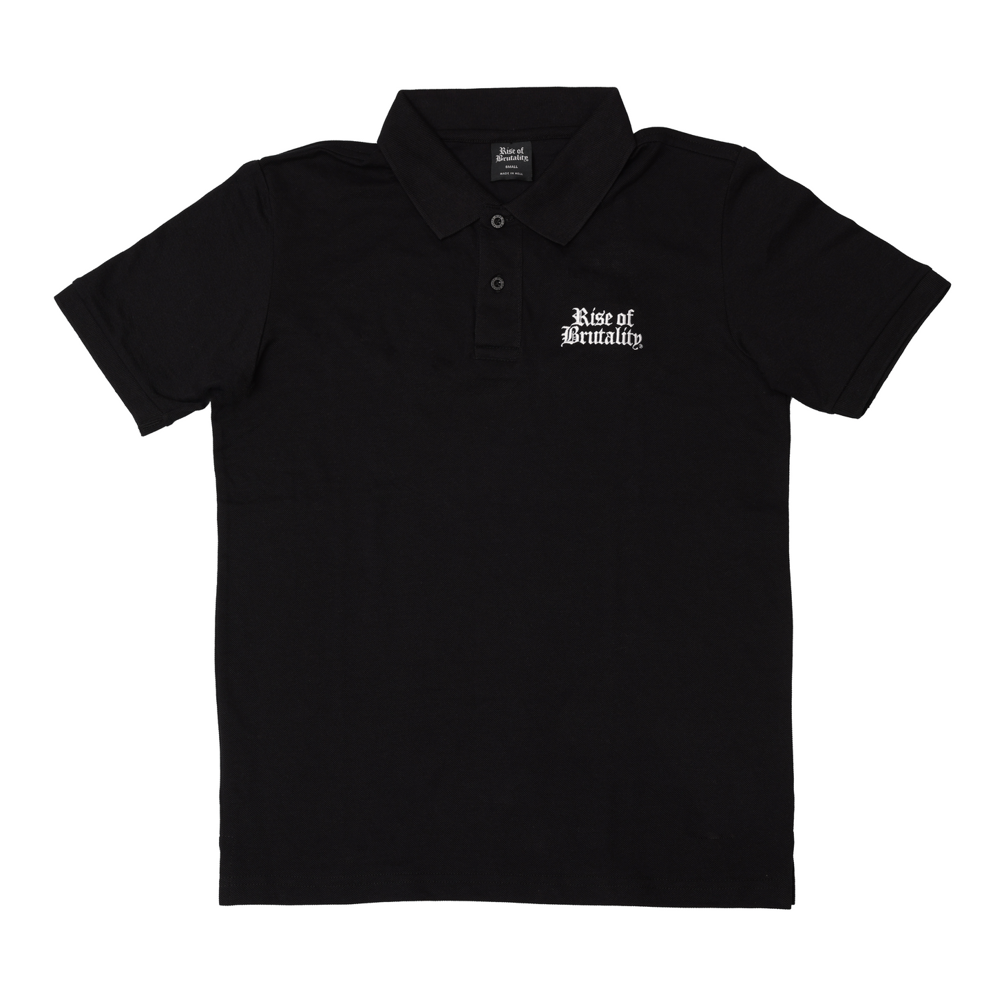 EMBROIDERED WORDMARK POLO SHIRT