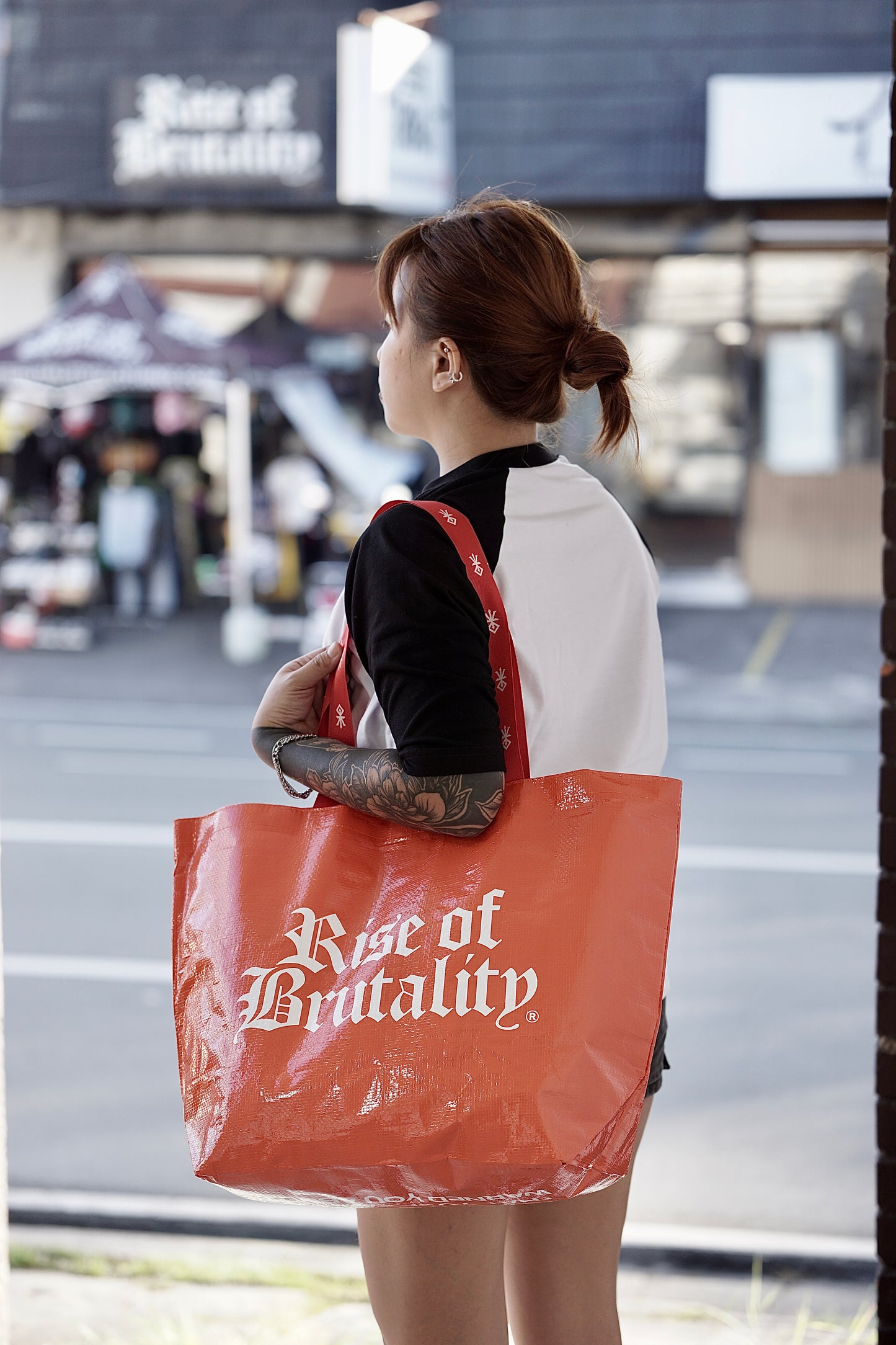 WORDMARK REUSABLE SHOPPING BAG (ORANGE)