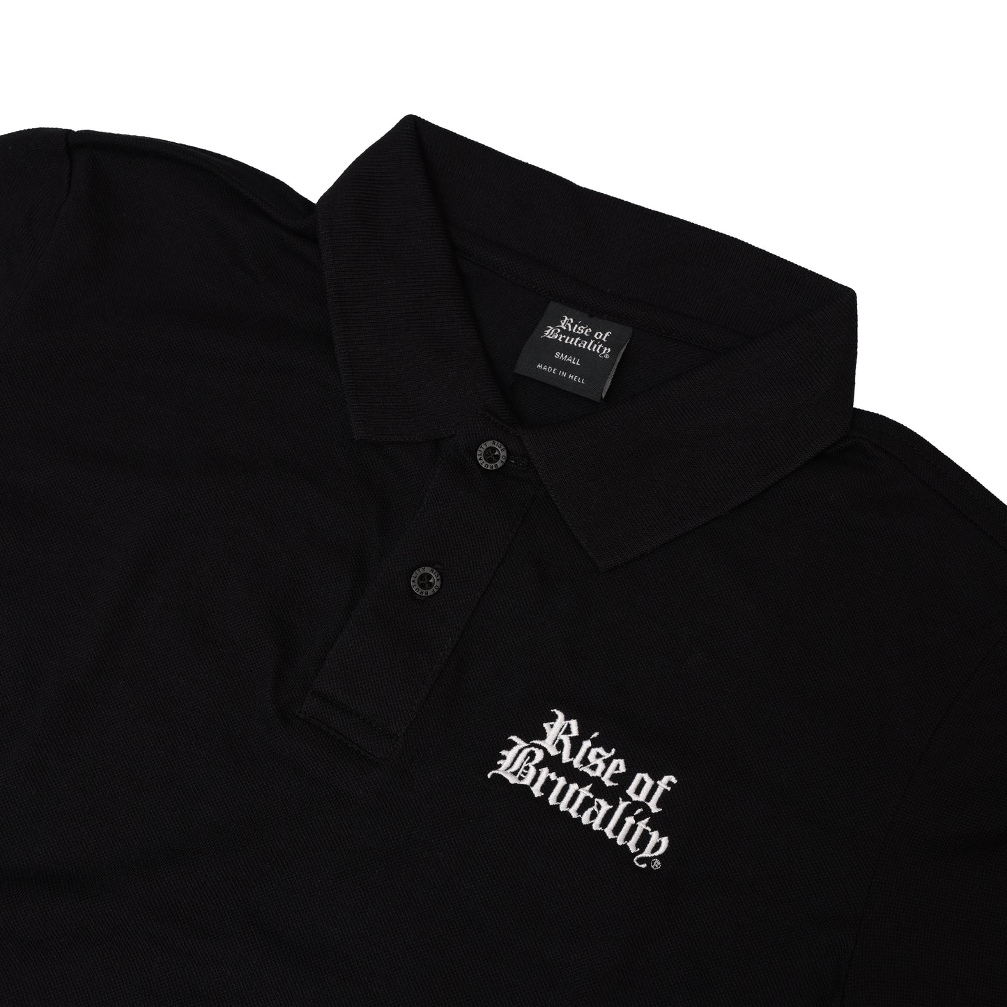 EMBROIDERED WORDMARK POLO SHIRT