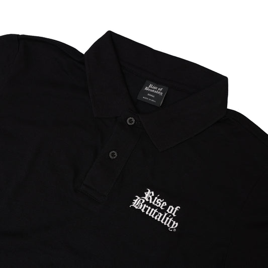 EMBROIDERED WORDMARK POLO SHIRT