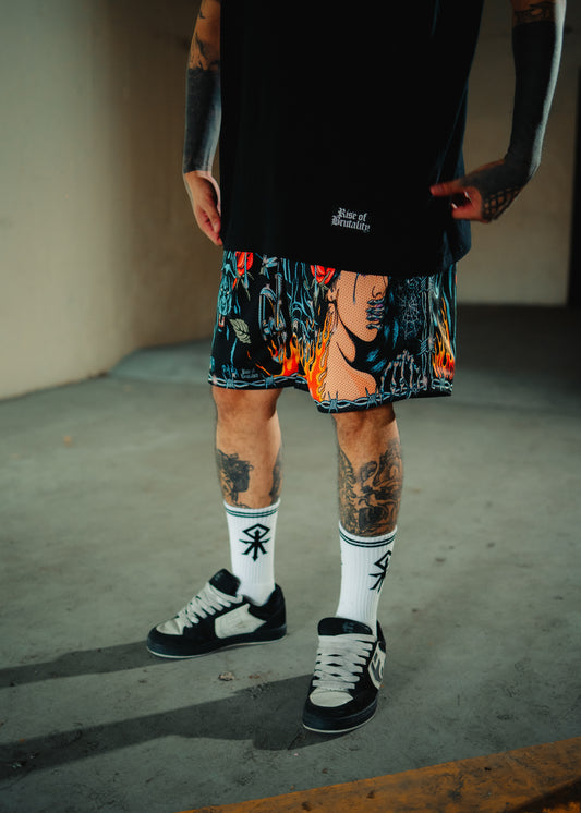 RIDE OR DIE MESH SHORTS