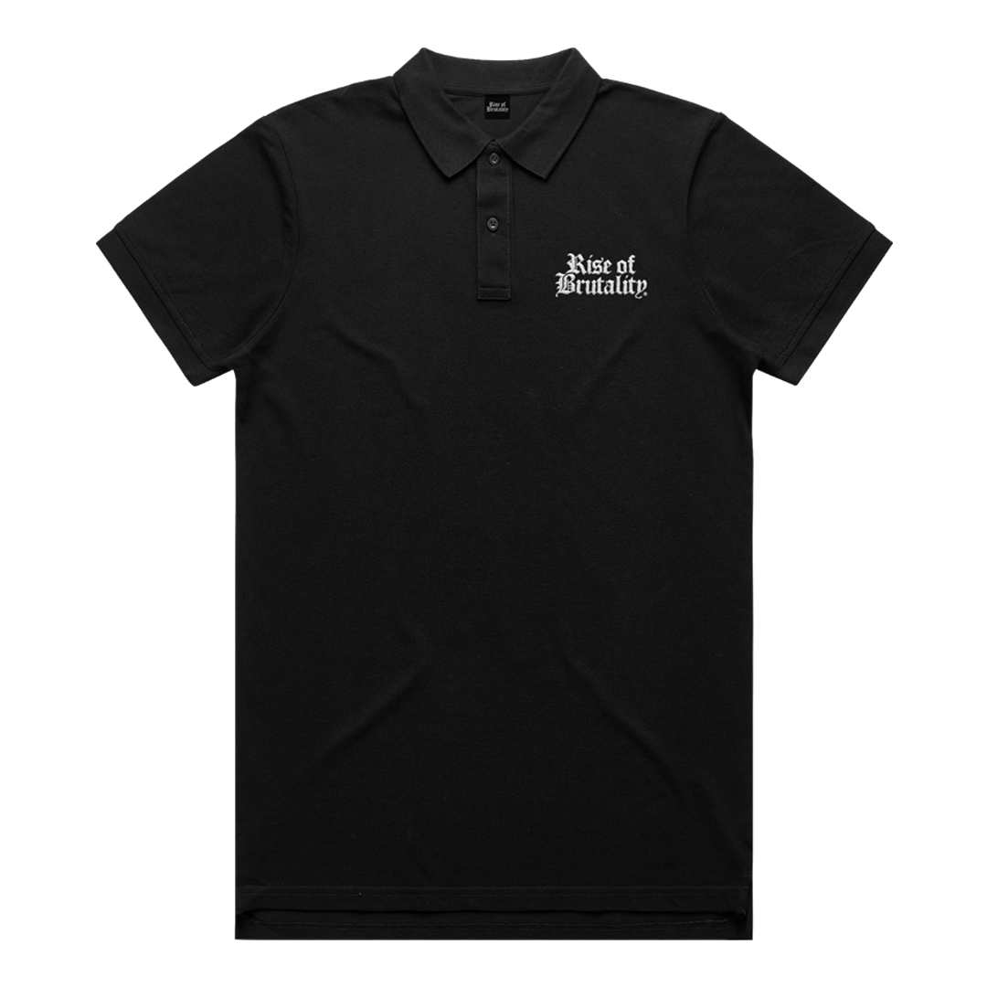 EMBROIDERED WORDMARK POLO SHIRT