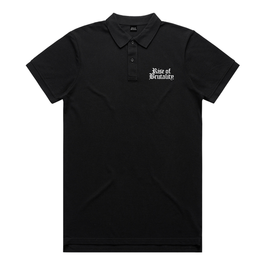 EMBROIDERED WORDMARK POLO SHIRT